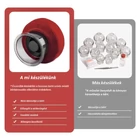 Kép 4/8 - Elektromos vákuumos köpölyöző infravörös melegítéssel (piros)