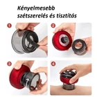 Kép 8/8 - Elektromos vákuumos köpölyöző infravörös melegítéssel (piros)