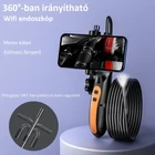 Kép 2/10 - Endoszkóp kamera 360 fokban elforgatható kamerafejjel (1,5 méter), 8mm (F180)