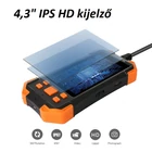 Kép 2/11 - Endoszkóp kamera 4,3” IPS kijelző, 5,5mm kamerafej, duál kamera, IP67 vízálló, 5 méteres kemény kábel (T20)