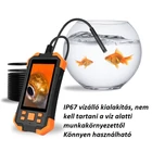 Kép 7/11 - Endoszkóp kamera 4,3” IPS kijelző, 5,5mm kamerafej, duál kamera, IP67 vízálló, 5 méteres kemény kábel (T20)