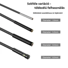 Kép 10/11 - Endoszkóp kamera 4,3” IPS kijelző, 5,5mm kamerafej, duál kamera, IP67 vízálló, 5 méteres kemény kábel (T20)