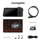 Kép 10/10 - Endoszkóp kamera 4,5” IPS kijelző, 7,9mm fej, tripla kamera (5 méter) IP67 vízálló, (T22)