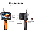 Kép 8/9 - Endoszkóp kamera 5” IPS kijelző, 5,5mm fej, duál kamera (5 méter) IP67 vízálló, (T27)