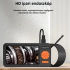 Kép 2/10 - Endoszkóp kamera 5” IPS kijelző, 7,9mm fej, tripla kamera (3,5 méter) IP67 vízálló, (T29)