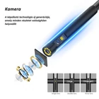 Kép 3/10 - Endoszkóp kamera 5” IPS kijelző, 7,9mm fej, tripla kamera (3,5 méter) IP67 vízálló, (T29)