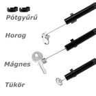 Kép 11/12 - Endoszkóp kamera függőleges kijelzővel (4,3”), 8 mm, HD 1080P, 8 LED-es (10 méter)