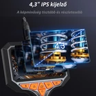 Kép 5/11 - Endoszkóp kamera kézi, 4,3” HD kijelző, 8mm, 5 méter (SM501)