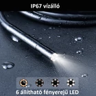 Kép 6/13 - Endoszkóp tripla kamerával, 7” kijelzővel, 7,9 mm-es kamerafejjel, (10 méter),  IP68 (T23)