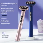 Kép 2/7 - Fényterápiás arcápoló készülék piros és kék fénnyel (pink)