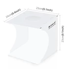 Kép 2/9 - Fotódoboz összecsukható 20 cm, fekete és fehér színű háttérrel