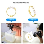 Kép 6/9 - Fotódoboz összecsukható 20 cm, fekete és fehér színű háttérrel