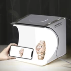 Kép 8/9 - Fotódoboz összecsukható 20 cm, fekete és fehér színű háttérrel