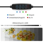 Kép 4/12 - PULUZ fotódoboz, tárgysátor 30x30cm 6db háttérrel, állítható fényerővel, fekete (PU5032B)