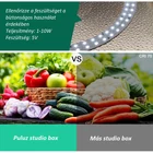 Kép 5/12 - PULUZ fotódoboz, tárgysátor 30x30cm 6db háttérrel, állítható fényerővel, fekete (PU5032B)