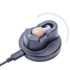 Kép 2/5 - Fülbe helyezhető hangerősítő, hallókészülék, újratölthető USB töltővel (Z-12) testszínű