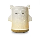 Kép 1/9 - Geti GD102 kerámia aroma diffúzor bagoly formában, LED világítással és automatikus kikapcsolással.