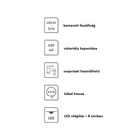 Kép 8/9 - Geti GD102 kerámia bagoly alakú aroma diffúzor, 100 ml, LED világítással, automatikus kikapcsolással (MIN1247)