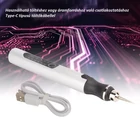 Kép 6/8 - Gravírozó toll készlet (59 db) beépített akkuval, USB töltéssel (ezüst)