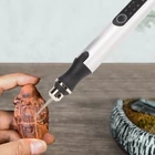 Kép 6/7 - Gravírozó toll készlet (59 db) beépített akkuval, USB töltéssel (ezüst)