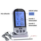 Kép 4/8 - Grill hőmérő, beszúrós húshőmérő, szonda típusú étel hőmérő