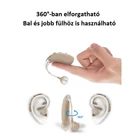 Kép 6/8 - Hallókészülék, hangerősítő, intelligens zajcsökkentő, újratölthető (ezüst)