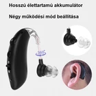 Kép 4/6 - Hallókészülék, hangerősítő, intelligens zajcsökkentő, újratölthető (fekete) GM-105