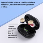 Kép 4/7 - Fülbe helyezhető mini hangosító eszköz digitális kijelzővel és Type-C töltőtokkal (bőrszínű) – MIN1246