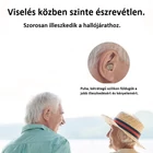 Kép 6/7 - Fülbe helyezhető mini hangosító eszköz digitális kijelzővel és Type-C töltőtokkal (bőrszínű) – MIN1246