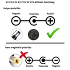 Kép 7/9 - Hálózati tápegység adapter 30W cserélhető fejekkel (3-12V)+USB