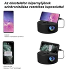 Kép 2/7 - HD mini projektor USB tápellátású (fehér)