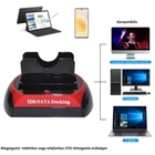 Kép 2/9 - HDD dokkoló, USB-s merevlemez állomás, IDE/SATA, 2,5”/3,5”