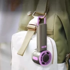 Kép 9/10 - Hordozható kézi ventilátor, USB újratölthető, digitális kijelzős, 100 sebességes (szürke)