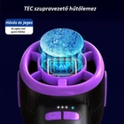 Kép 6/10 - Hordozható kézi ventilátor, USB újratölthető, digitális kijelzős, 3 sebességes (szürke)