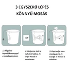 Kép 11/11 - Hordozható USB-s mini utazó mosógép kör alakú (Vibration) pink