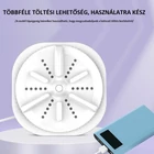 Kép 6/11 - Hordozható USB-s mini utazó mosógép kör alakú (Vibration) pink