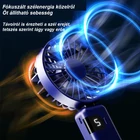 Kép 5/13 - Hordozható ventilátor, összecsukható, digitális kijelzős, USB töltéssel (rózsaszín)