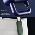 Kép 10/13 - Hordozható ventilátor, összecsukható, digitális kijelzős, USB töltéssel (fehér)