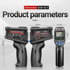 Kép 2/8 - Infravörös digitális hőmérő -20°C +750°C, színes LCD kijelzővel (TH06)