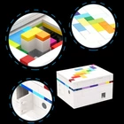 Kép 5/5 - Építőkocka játék szivárványos 230 db-os készlet