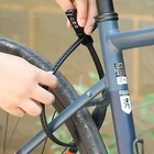 Kép 9/10 - JOHORSE rozsdamentes acél kerékpár roller számzár, sisakzár, kötegelő zár (fekete)