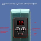 Kép 4/7 - Kétfejű, nagyfrekvenciás mélymasszázs fitnesz masszírozó készülék LCD kijelzővel (zöld)