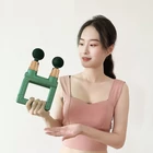 Kép 7/7 - Kétfejű, nagyfrekvenciás mélymasszázs fitnesz masszírozó készülék LCD kijelzővel (zöld)