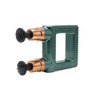 Kép 1/7 - Kétfejű, nagyfrekvenciás mélymasszázs fitnesz masszírozó készülék LCD kijelzővel (zöld)