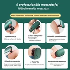 Kép 4/9 - Kézi masszírozó 6 cserélhető masszázsfejjel, digitális kijelzővel (zöld)