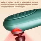 Kép 5/9 - Kézi masszírozó 6 cserélhető masszázsfejjel, digitális kijelzővel (zöld)