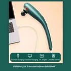Kép 7/9 - Kézi masszírozó 6 cserélhető masszázsfejjel, digitális kijelzővel (zöld)