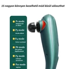 Kép 8/9 - Kézi masszírozó 6 cserélhető masszázsfejjel, digitális kijelzővel (zöld)