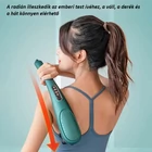 Kép 9/9 - Kézi masszírozó 6 cserélhető masszázsfejjel, digitális kijelzővel (zöld)