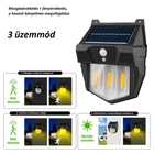 Kép 5/10 - Kültéri napelemes filament LED lámpa, vízálló, mozgásérzékelő funkcióval (3-9LED)